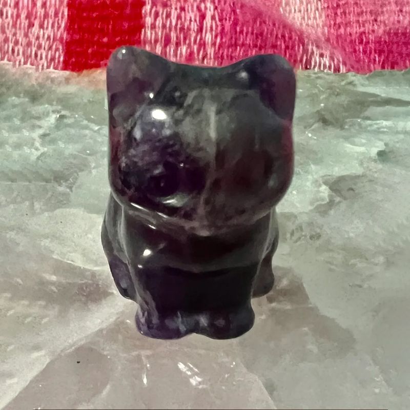 Amethyst Carved Cat