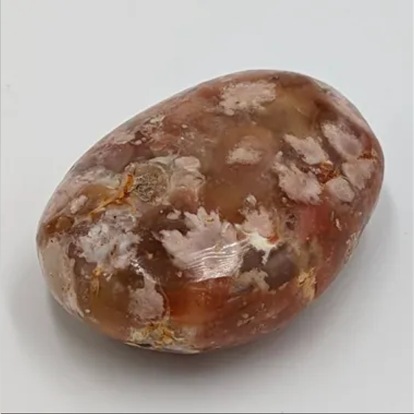 Flower Agate Palm Stone