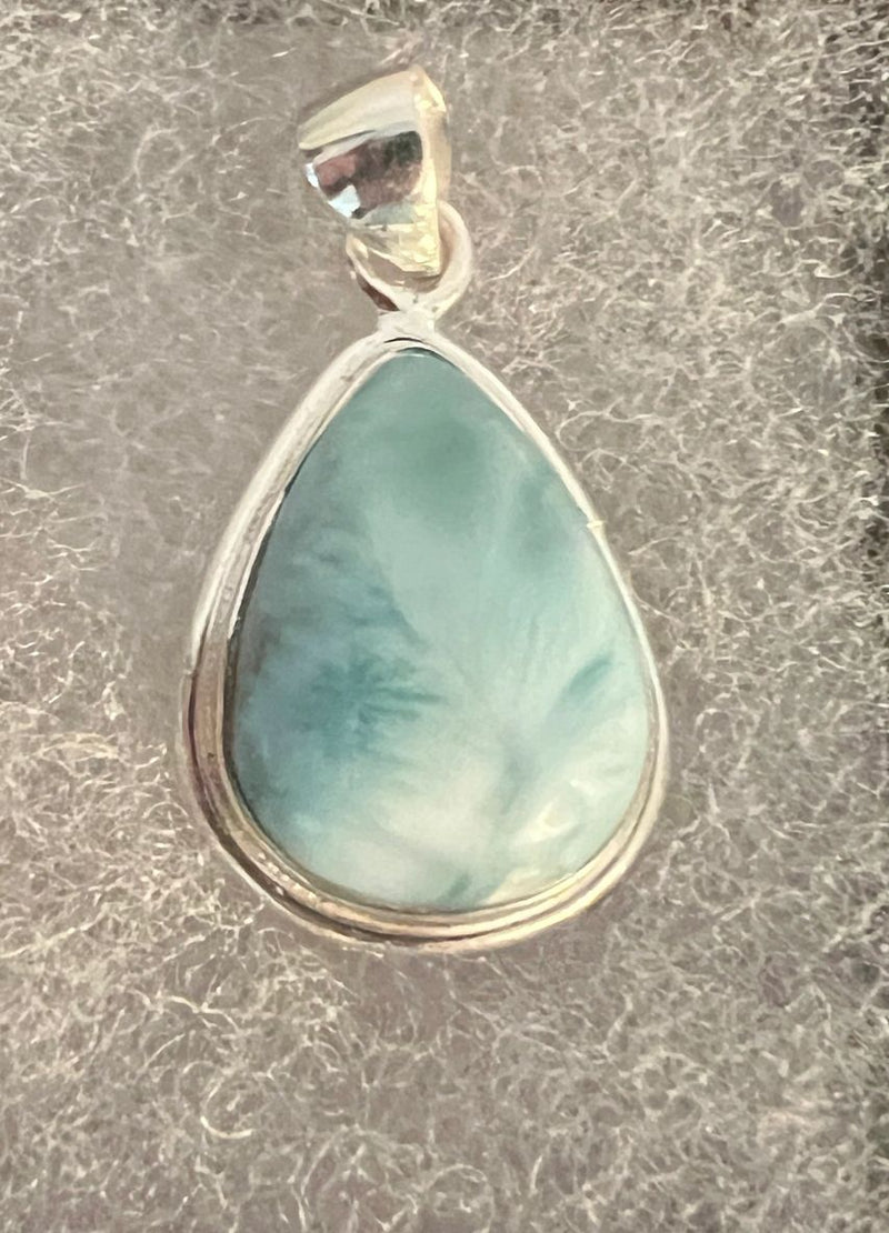 Larimar Teardrop Pendant