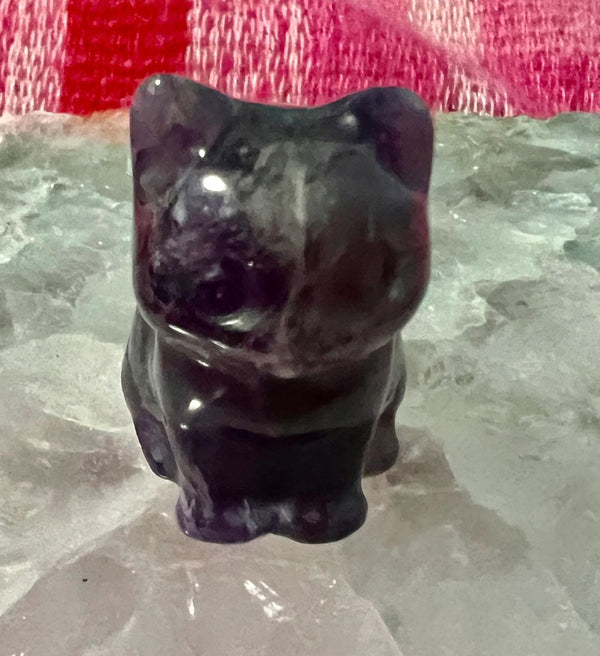 Amethyst Carved Cat