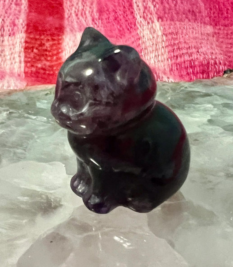 Amethyst Carved Cat