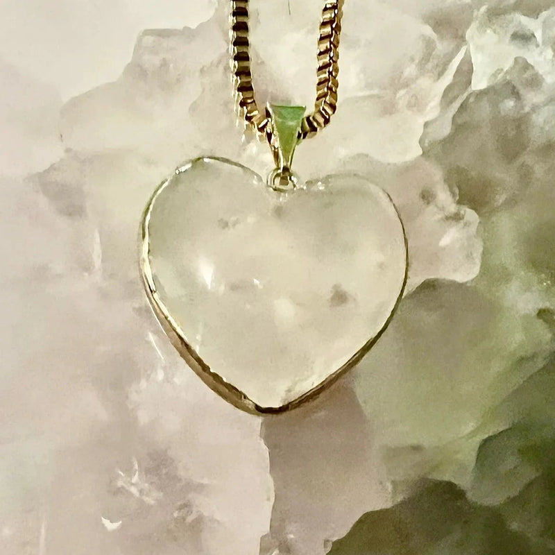 Rose Quartz Heart Pendant