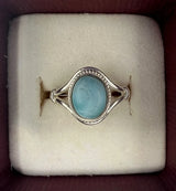 Larimar ring sterling silver size 7