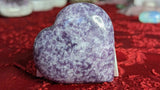 Lepidolite Puffy Heart