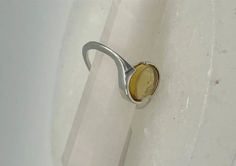 Citrine Ring in sterling silver size 7