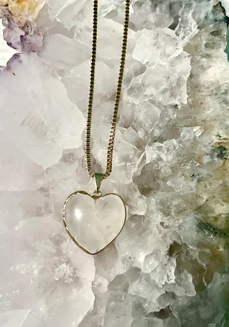 Rose Quartz Heart Pendant