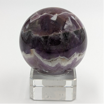 Chevron Amethyst Sphere