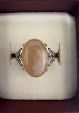 Flower Agate Ring, Size 6